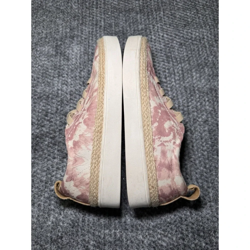 Spenco Women's 11 D WIDE Tie Dye Blush Orthotic Lace Slip-On‎ Sneaker Malibu 21